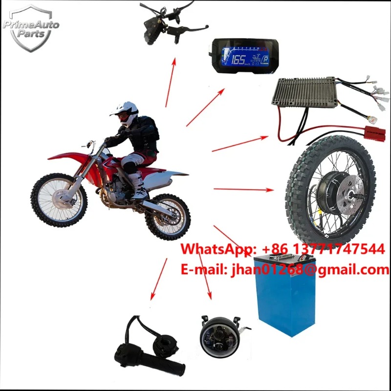 12000W Electric Motorcycle Hub Motor - Novo Kit de Conversão Elétrica 72V
