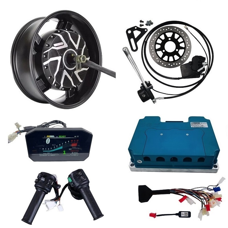 12000W Electric Motorcycle Hub Motor - Kits de Motor Elétrico para Motocicletas